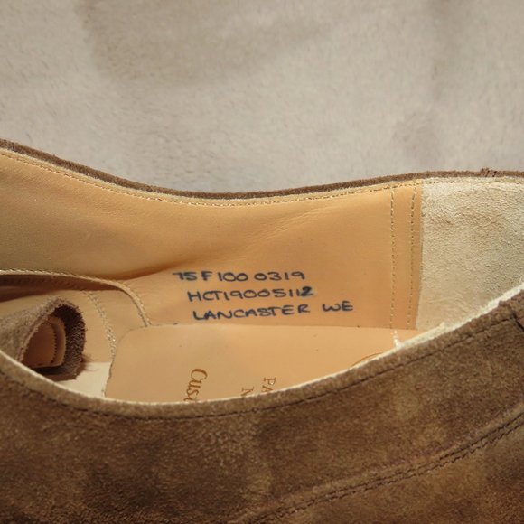 Church\'s Lancaster Wedge Brown Suede Captoe Derby US 8.5 F NWB main image 8